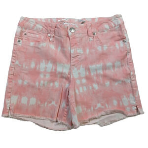 Seven 7 Jeans Pink Tie Dye Weekend Short Size 8